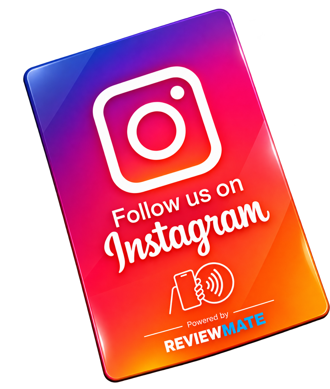 Black NFC Social Media Pocket Card by Review Mate